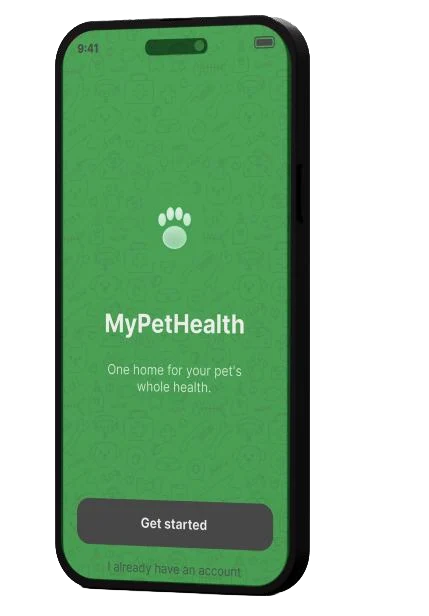 MyPetHealth app welcome screen