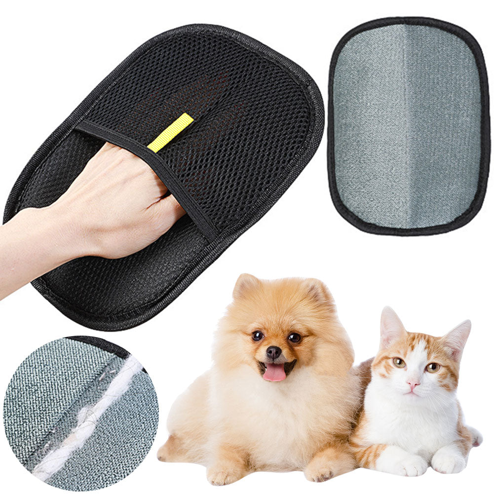 Pet Hair Remover Mitt - Deshedding Grooming Glove for Dogs and Cats